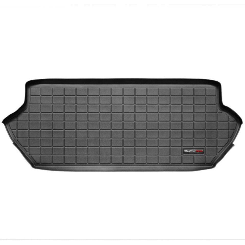 Tapis de coffre Volvo XC90 1ère édition avec logo WeatherTech sur fond blanc