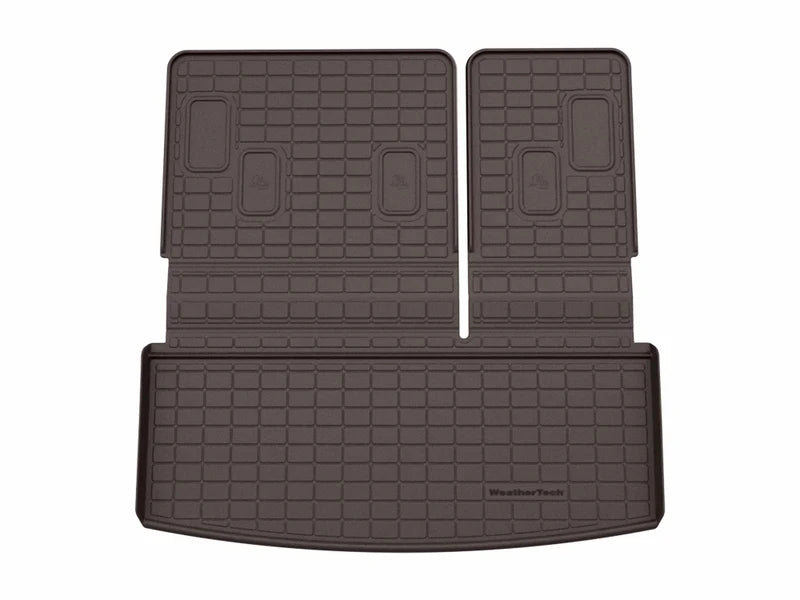 custom fit cocoa cadillac escalade split back cargo liner by weathertech