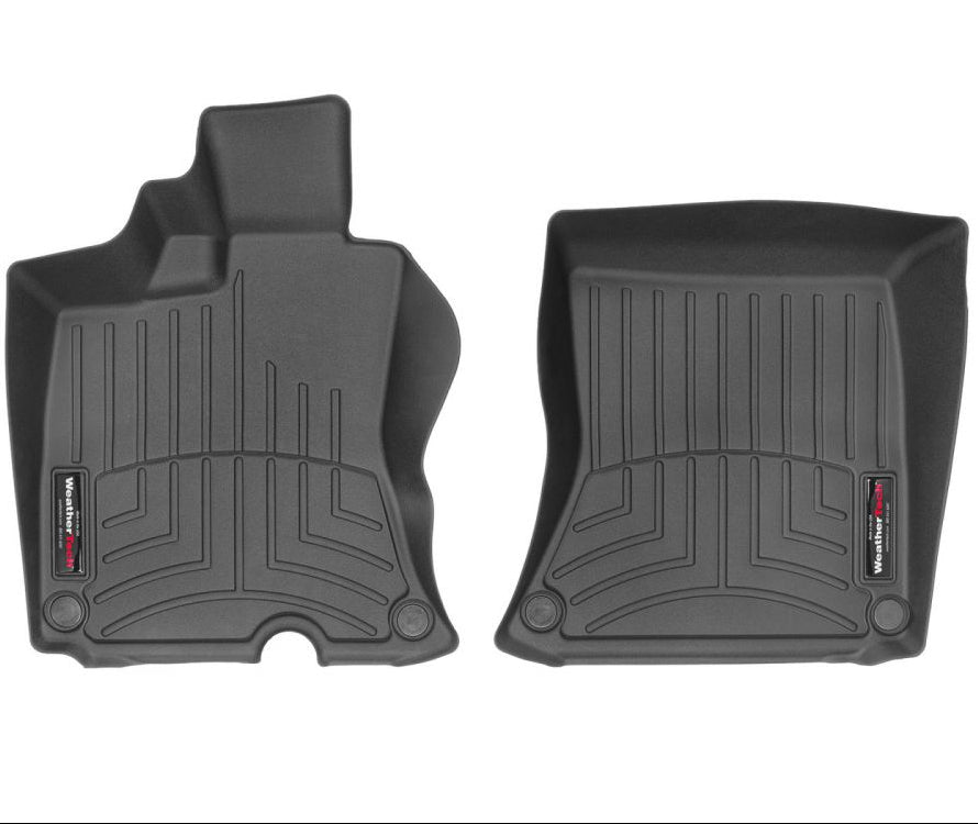 WeatherTech Black 1st row Ferrari Roma (Spider) custom-fit floor liners