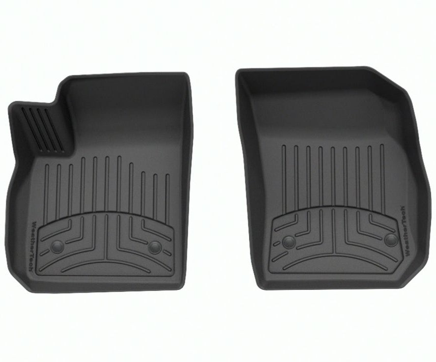 custom fit cadillac xt4 black 1st row floor mat by weathertech