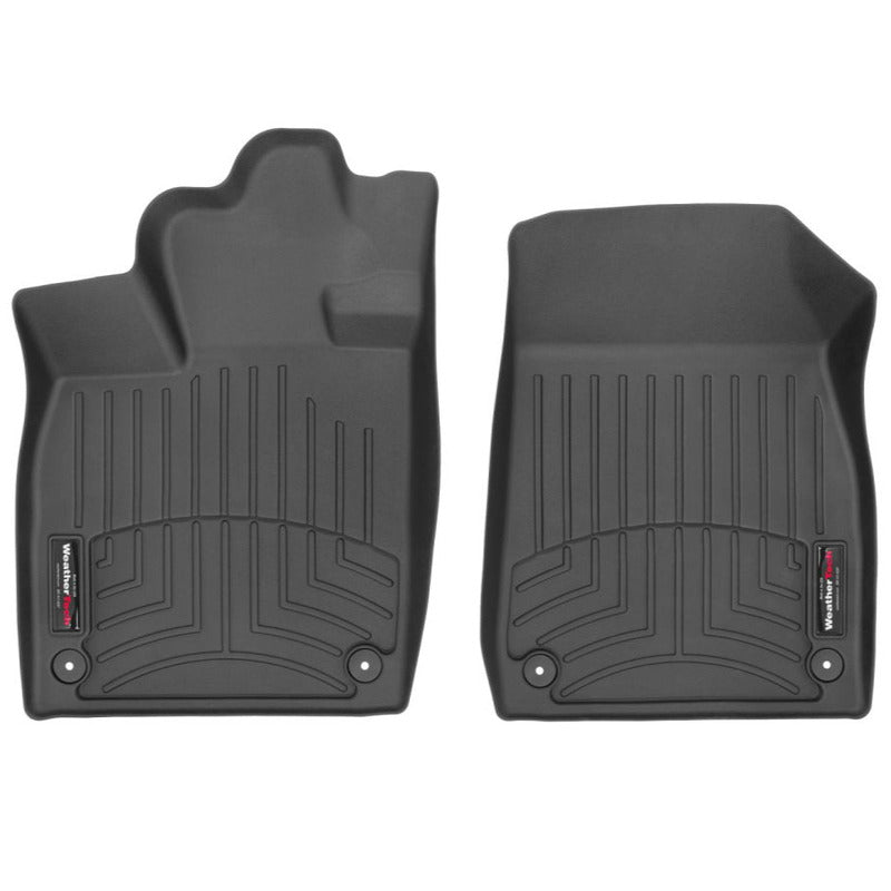 black custom fit volkswagen ID.7 1st row car mat by weathertech