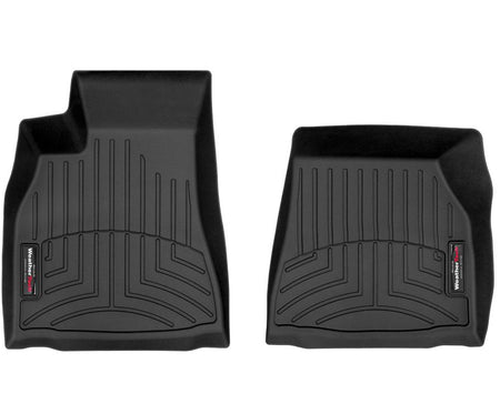 Tapis de sol noirs 1ère rangée de Tesla Model S 2020-2026 sur mesure et 100 % imperméables WeatherTech.