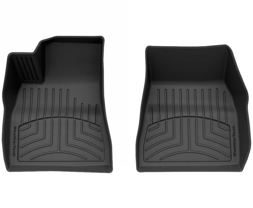 WeatherTech tesla model 3 black 1st row floor mat, custom-fit, 100% waterproof 2024-present