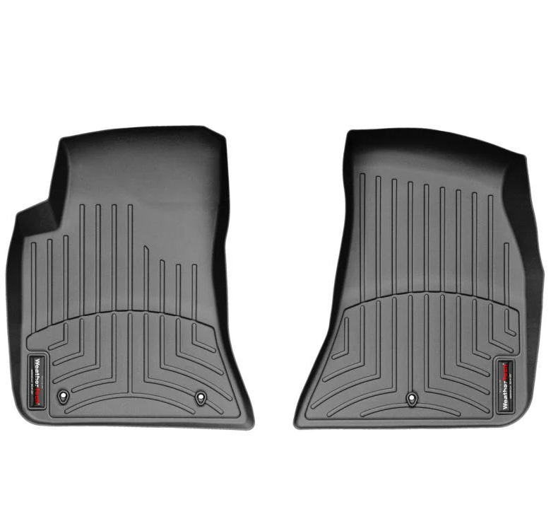 WeatherTech Dodge Challenger (2011-2016) custom-fit black 1st row floor mat