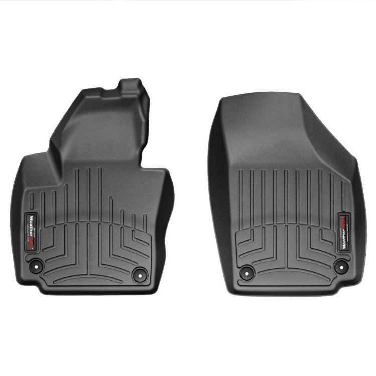 Black custom fit volkswagen golf plus 1st row floor mat by weathertech