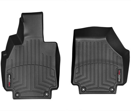 Tapis de sol WeatherTech sur mesure, 100% imperméable 1ère rangée noire audi R8 2009-2015.