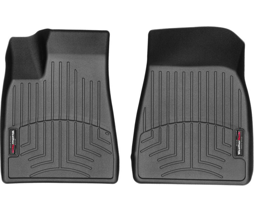 WeatherTech custom-fit black Tesla Model X (2017-2020) 1st row floor mats