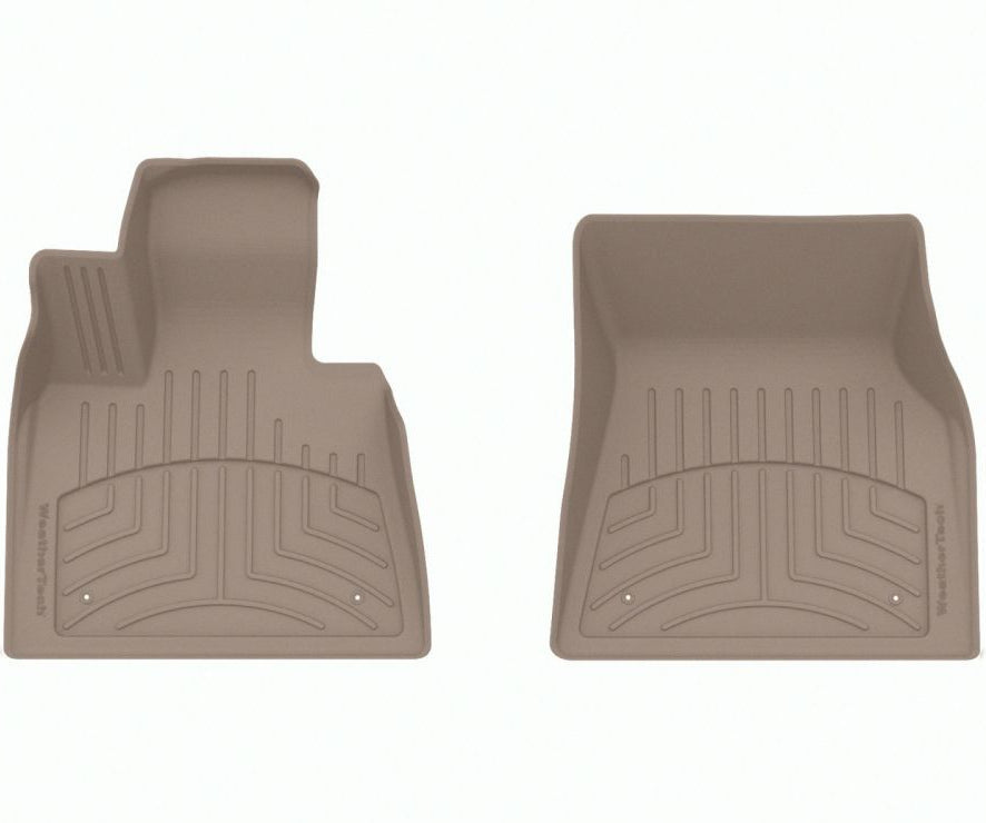 Tapis de sol WeatherTech sur mesure, couleur « Tan », pour la 1ère Rangée des BMW X5, X6, X7 et XM