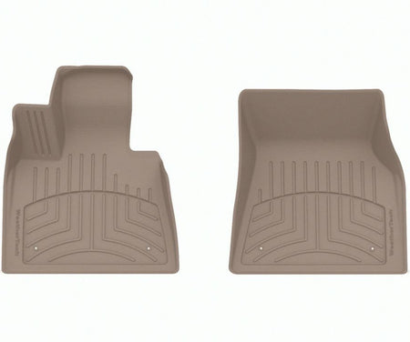 Tapis de sol WeatherTech sur mesure, couleur « Tan », pour la 1ère Rangée des BMW X5, X6, X7 et XM