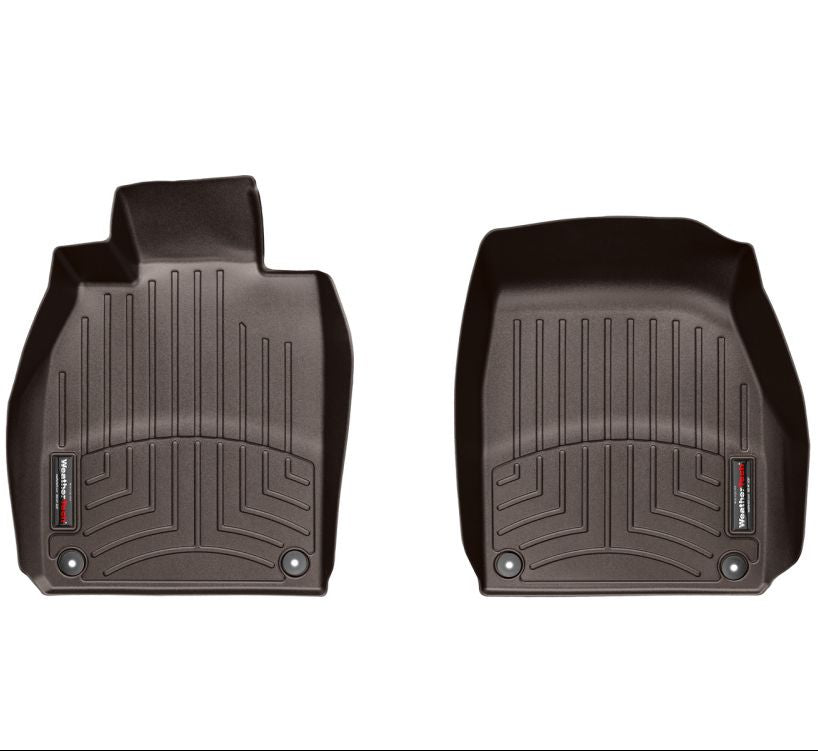 WeatherTech Porsche 911 991 cocoa 1st row custom fit floor liner