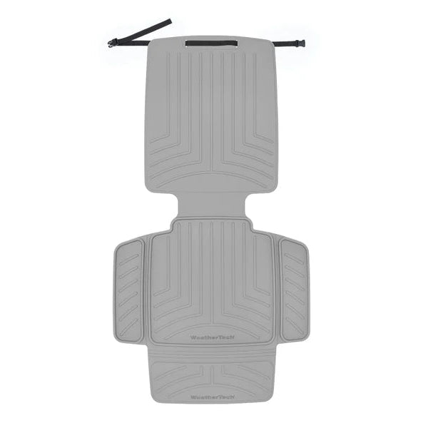 Car child seat protector in grey by weathertech with seat and seat back