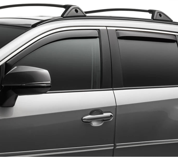828661M custom fit grey mazda cx-9 side window deflectors by weathertech