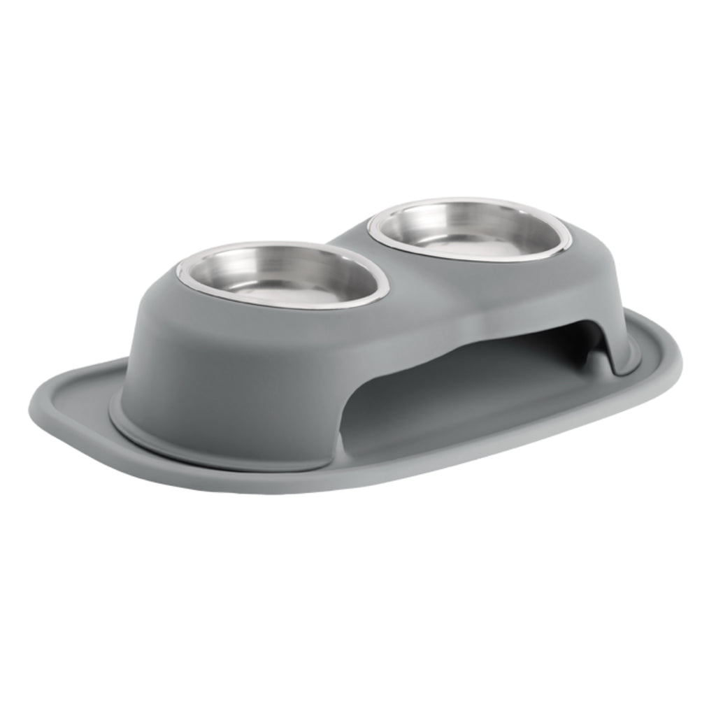 Double Bowl Pet Feeding System