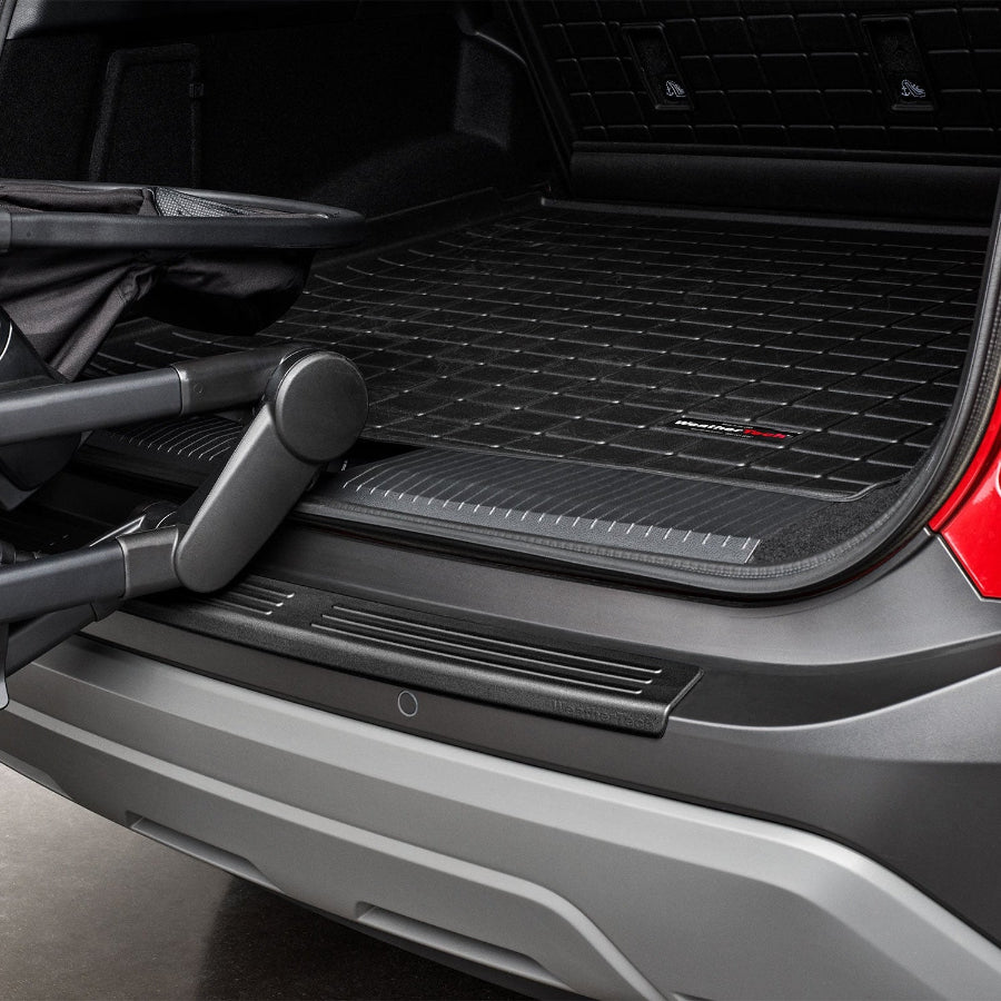 WeatherTech rear bumper protector and rear cargo mat protector in SUV