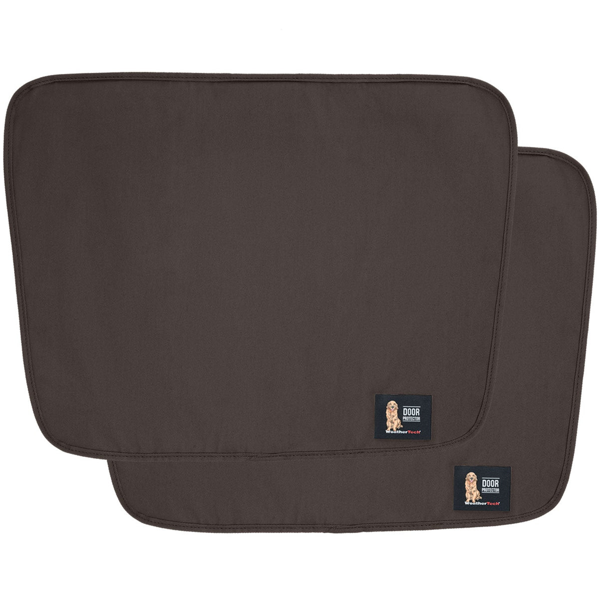 2 protections de portières latérales marron foncé pour véhicules, idéales pour les animaux de compagnie, de la marque WeatherTech