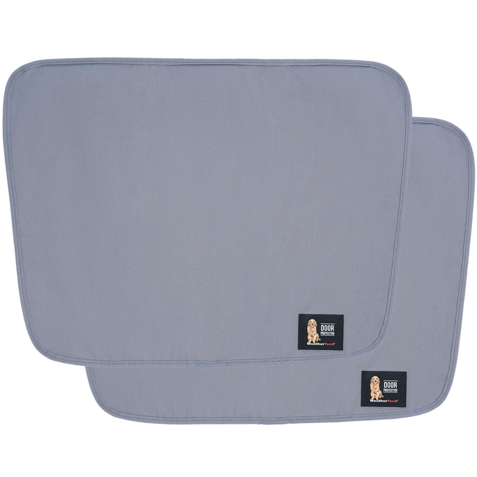 2 light grey side door protectors ideal for pet protection in the car by weathertech