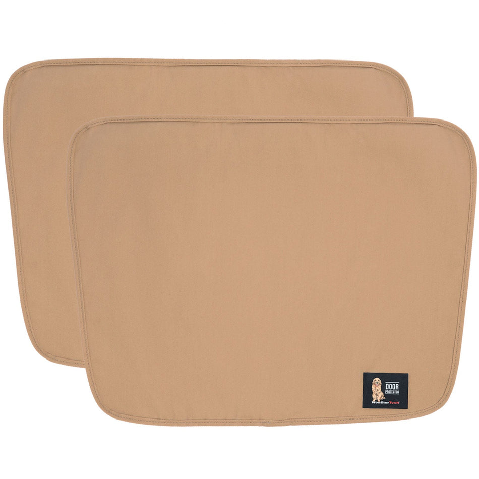 2 Tan side door protectors by weathertech