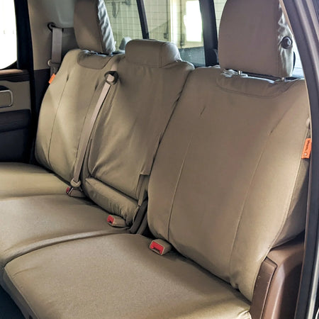 Housse de siège de 2ème Rangée « Tan TigerTough » pour Dodge Durango, 100 % imperméable, ignifuge, en Cordura