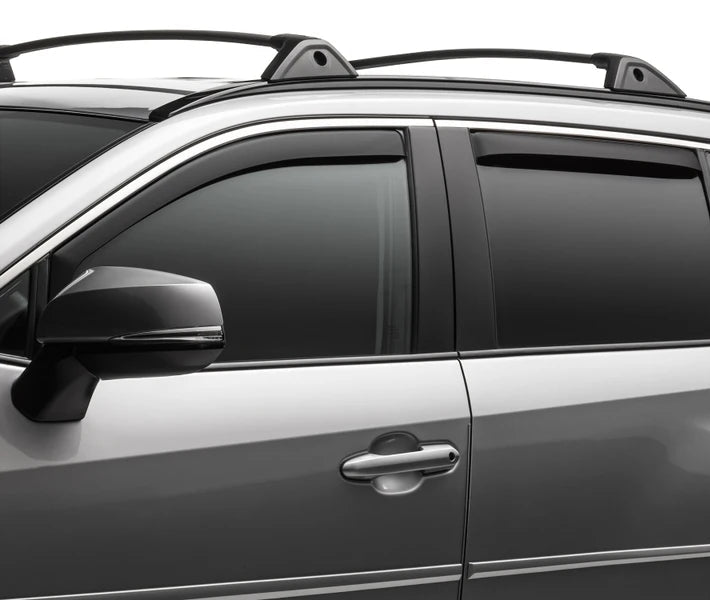 828661MB custom fit black mazda cx-9 side window deflectors by weathertech