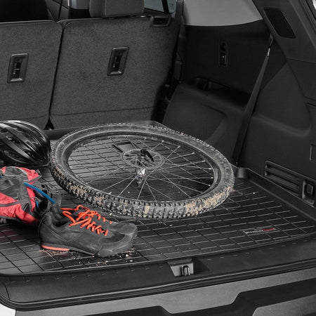 Tapis de Voiture WeatherTech Dodge Durango (2011-2020) derrière les sièges de 2ème Rangée Tapis de Coffre Kofferraumwanne sonnenschutz auto auto fußmatten.