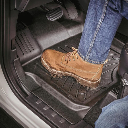 WeatherTech Tapis Voiture HP Chevrolet Silverado 1500 (2019-2024) 1ère Rangée Truck Liners Kofferraumwanne sonnenschutz auto auto fußmatten.