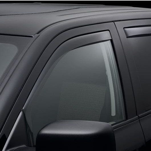 Kit de déflecteurs de vitres latérales WeatherTech pour Jeep Renegade, avec unités de vitres avant et arrière.