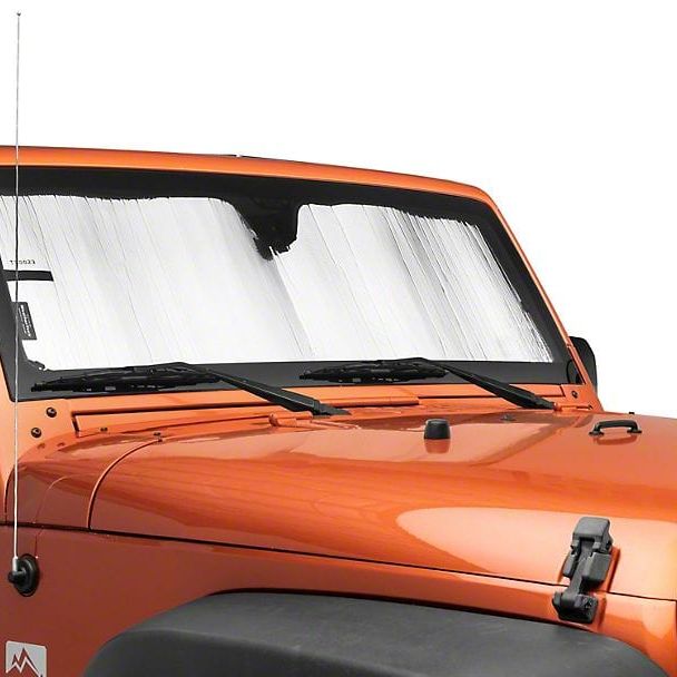 Pare-soleil Weathertech pour pare-brise Jeep Wrangler Unlimited (2018-2023) Pare-soleil pour bac de coffre, protection solaire pour voiture, tapis de sol pour voiture