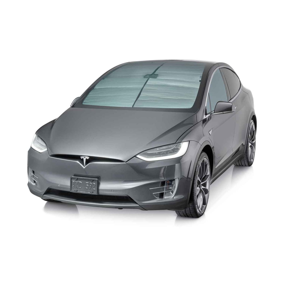 WeatherTech Pare-soleil Tesla Model X (2019-2023) Pare-soleil : bac de coffre pare-soleil, protection solaire pour voiture, tapis de sol pour voiture